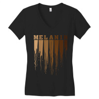 Cool Melanin Gift Men Women Funny Dripping Proud Afro Shades _002 Women's V-neck T-shirt | Artistshot