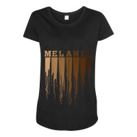 Cool Melanin Gift Men Women Funny Dripping Proud Afro Shades _002 Maternity Scoop Neck T-shirt | Artistshot