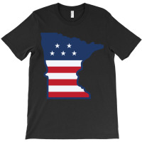 Stars And Stripes Minnesota T-shirt | Artistshot