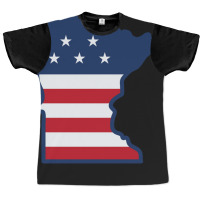 Stars And Stripes Minnesota Graphic T-shirt | Artistshot