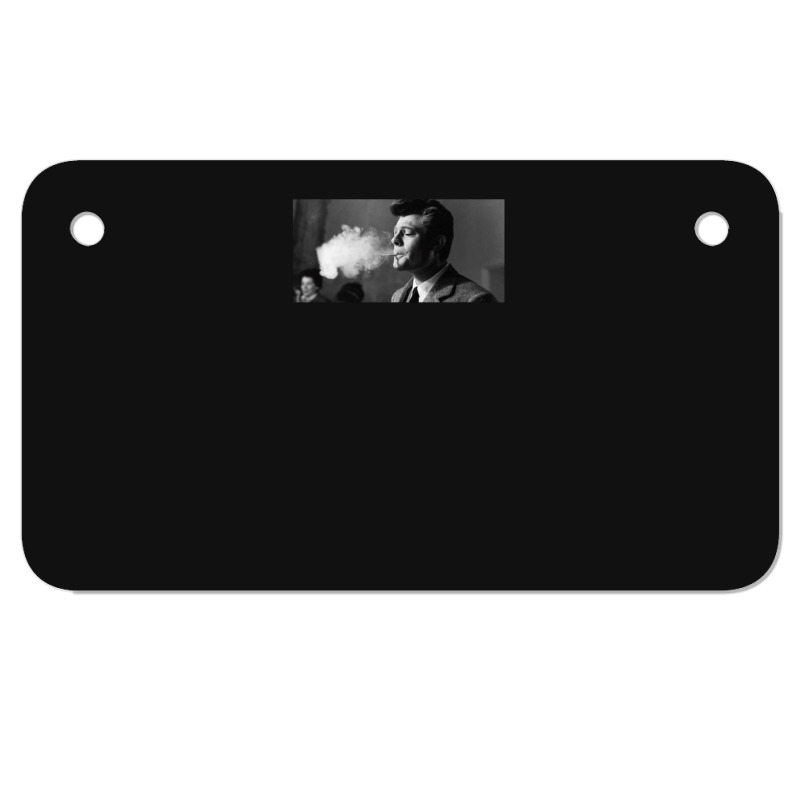 La Dolce Vita Marcello Mastroianni Motorcycle License Plate | Artistshot