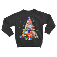 Christmas Library Tree Lights For Librarian And Book Lover T Shirt Toddler Sweatshirt | Artistshot