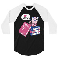 Worm Love Books 3/4 Sleeve Shirt | Artistshot