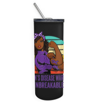 Crohn's Disease Warrior Shirt Unbreakable Skinny Tumbler | Artistshot