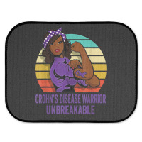 Crohn's Disease Warrior Shirt Unbreakable Rear Car Mat | Artistshot