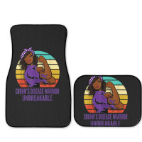 Crohn's Disease Warrior Shirt Unbreakable Full Set Car Mats | Artistshot