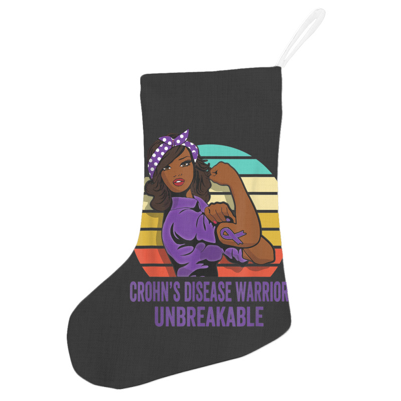 Crohn's Disease Warrior Shirt Unbreakable Holiday Stocking | Artistshot