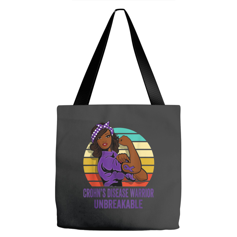 Crohn's Disease Warrior Shirt Unbreakable Tote Bags | Artistshot