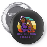 Crohn's Disease Warrior Shirt Unbreakable Pin-back Button | Artistshot