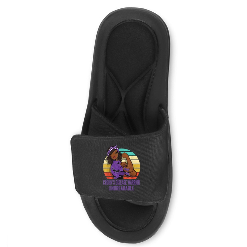 Crohn's Disease Warrior Shirt Unbreakable Slide Sandal | Artistshot