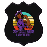 Crohn's Disease Warrior Shirt Unbreakable Shield Patch | Artistshot