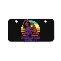 Crohn's Disease Warrior Shirt Unbreakable Bicycle License Plate | Artistshot