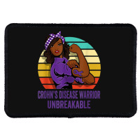 Crohn's Disease Warrior Shirt Unbreakable Rectangle Patch | Artistshot