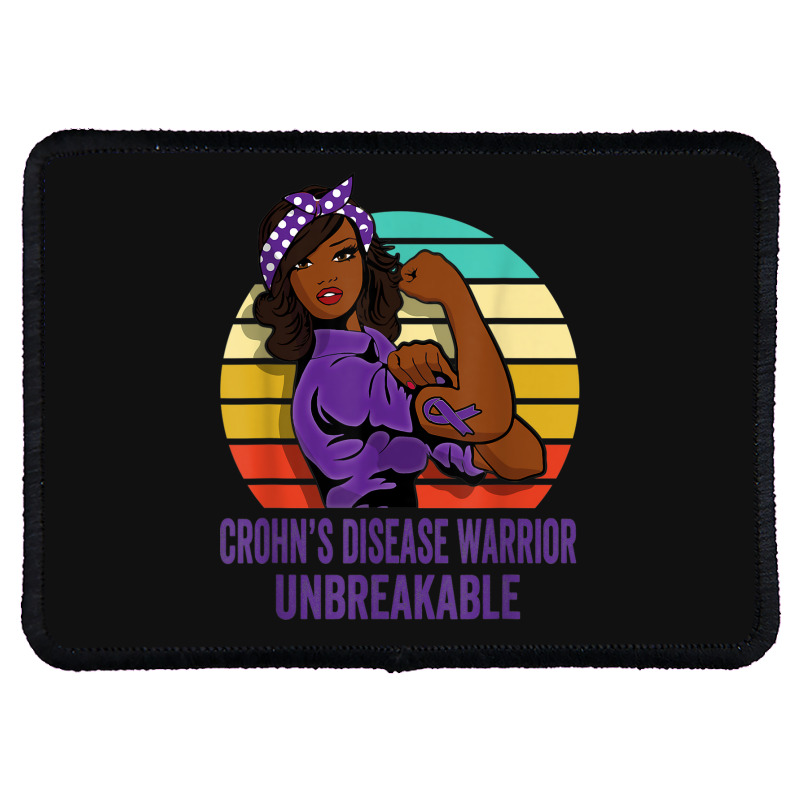 Crohn's Disease Warrior Shirt Unbreakable Rectangle Patch | Artistshot