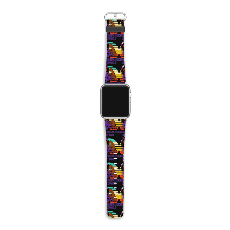 Crohn's Disease Warrior Shirt Unbreakable Apple Watch Band | Artistshot