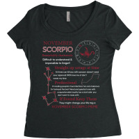 November Scorpio Remarkably Charismatic Difficult Understand T Shirt Women's Triblend Scoop T-shirt | Artistshot