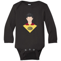 Captain Barbel (minimal) Long Sleeve Baby Bodysuit | Artistshot