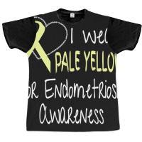 I Wear Pale Yellow For Endometriosis Awareness Graphic T-shirt | Artistshot