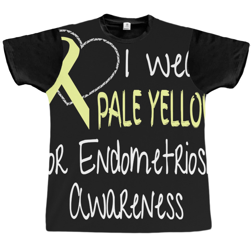 I Wear Pale Yellow For Endometriosis Awareness Graphic T-shirt by lykhongduong9enev3 | Artistshot