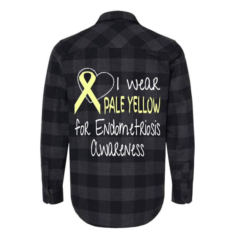 I Wear Pale Yellow For Endometriosis Awareness Flannel Shirt by lykhongduong9enev3 | Artistshot