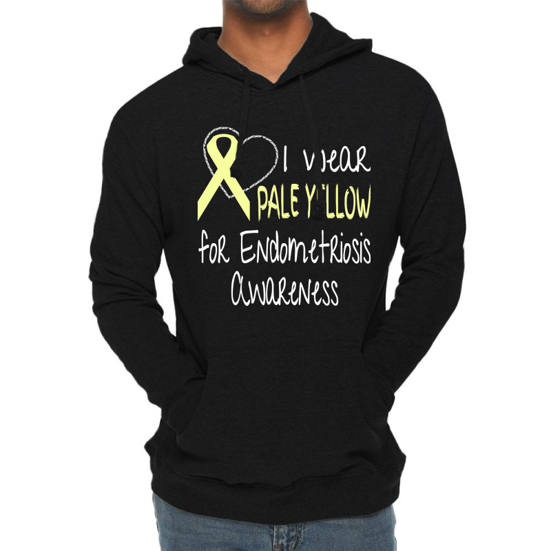 I Wear Pale Yellow For Endometriosis Awareness Lightweight Hoodie by lykhongduong9enev3 | Artistshot