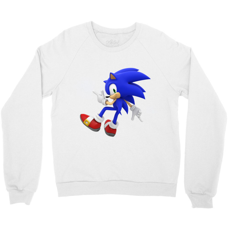 Classic Blue Super Hedgehog Crewneck Sweatshirt by ElaineABernard | Artistshot