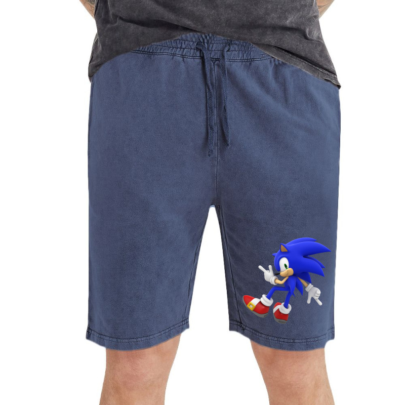 Classic Blue Super Hedgehog Vintage Short by ElaineABernard | Artistshot