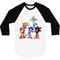 Cool Character Anime Songehog 3/4 Sleeve Shirt | Artistshot