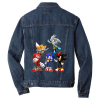 Cool Character Anime Songehog Men Denim Jacket | Artistshot