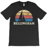 Bellingham Wa Vintage Sailboat 70s Throwback Sunset T-shirt | Artistshot