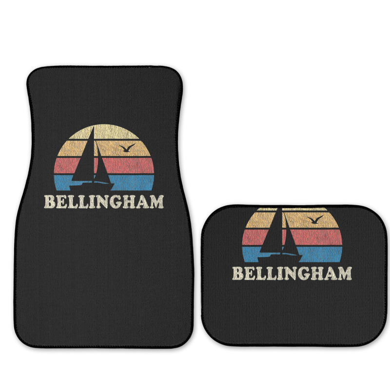 Bellingham Wa Vintage Sailboat 70s Throwback Sunset Full Set Car Mats | Artistshot