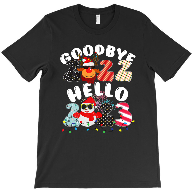 Goodbye 2022 Hello 2023 Cute Christmas Tee T-shirt | Artistshot