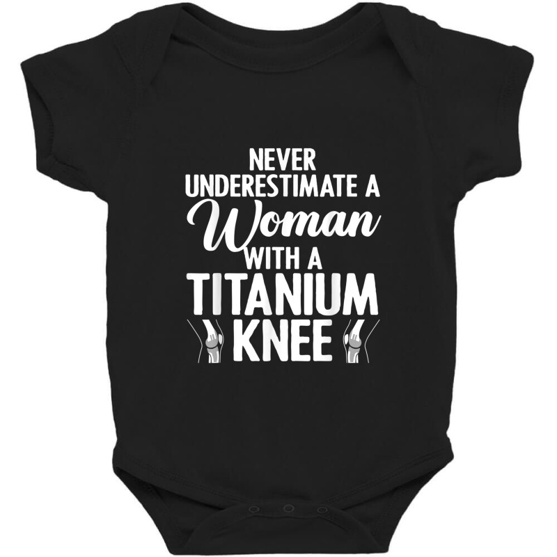 Cool Knee Surgery For Women Girls Titanium Knee Replacement Baby Bodysuit | Artistshot