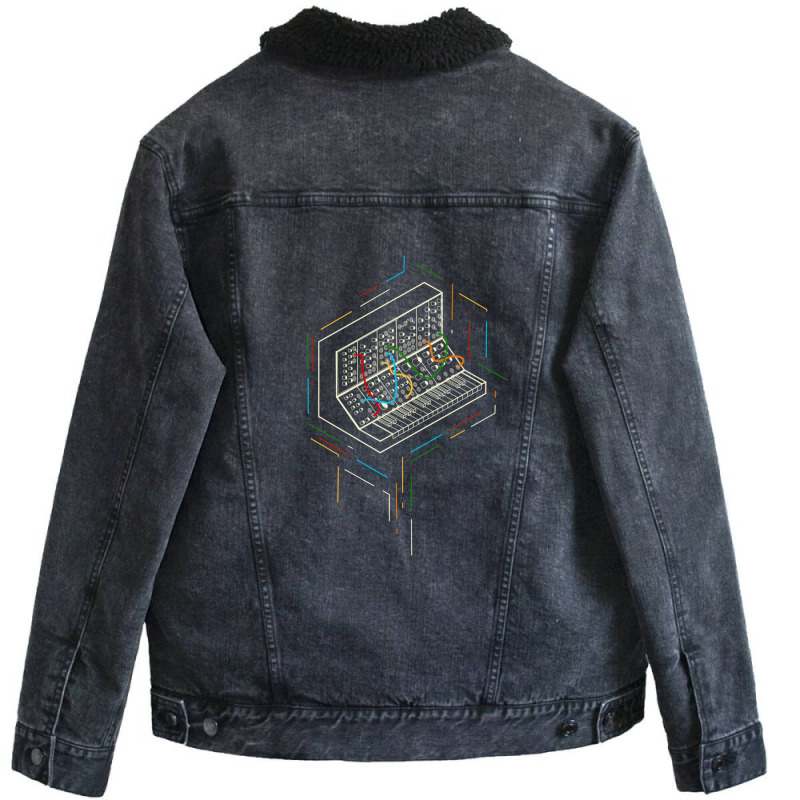 Modular Synthesizer Unisex Sherpa-lined Denim Jacket | Artistshot