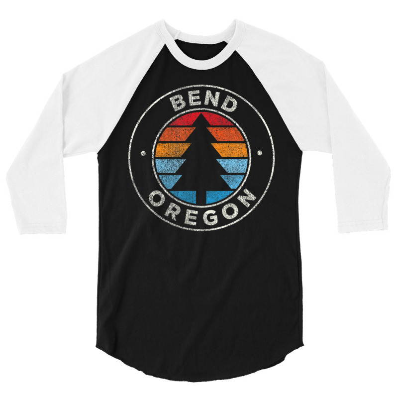 Bend Oregon Or Vintage Retro 70s 3/4 Sleeve Shirt | Artistshot