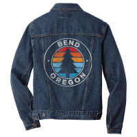 Bend Oregon Or Vintage Retro 70s Men Denim Jacket | Artistshot