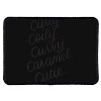 Curly Curvy Caramel Cutie Afro Melanin Goddess Girl Gifts _002 Rectangle Patch | Artistshot