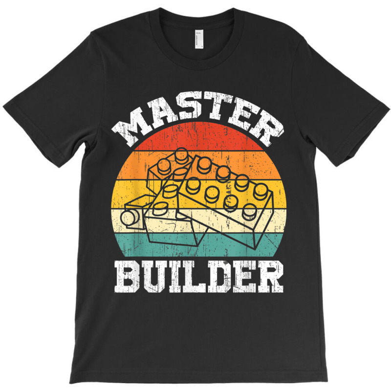 Master Builder Kids Building Blocks Brick Toy Master Builder 1 T-shirt | Artistshot