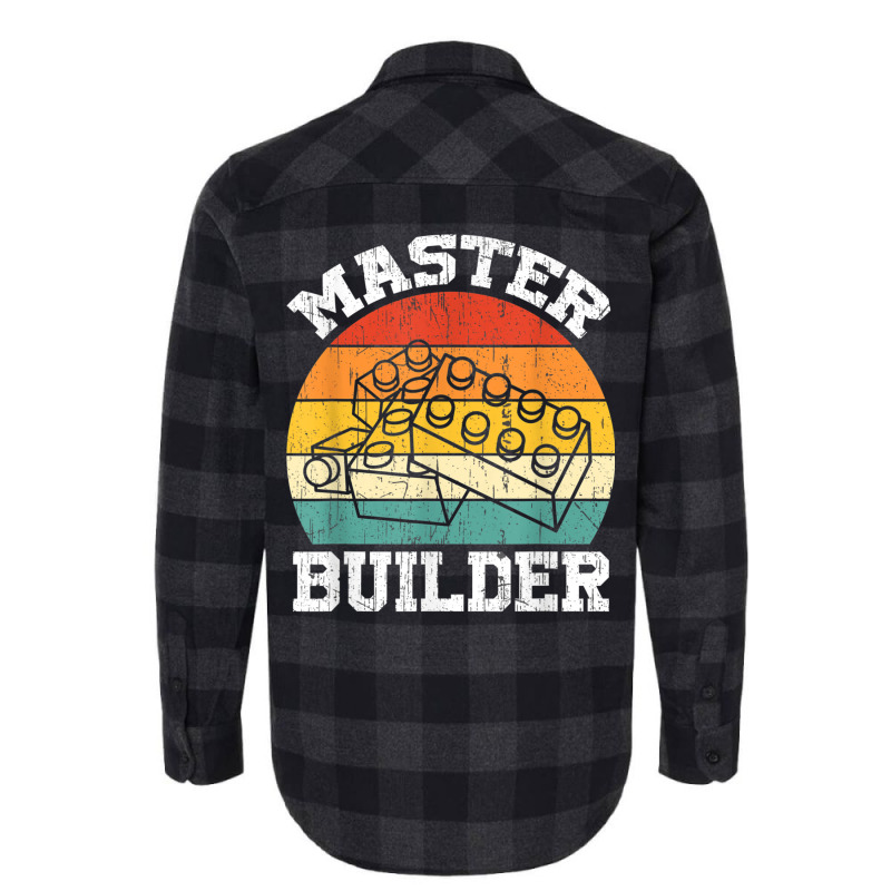 Master Builder Kids Building Blocks Brick Toy Master Builder 1 Flannel Shirt | Artistshot