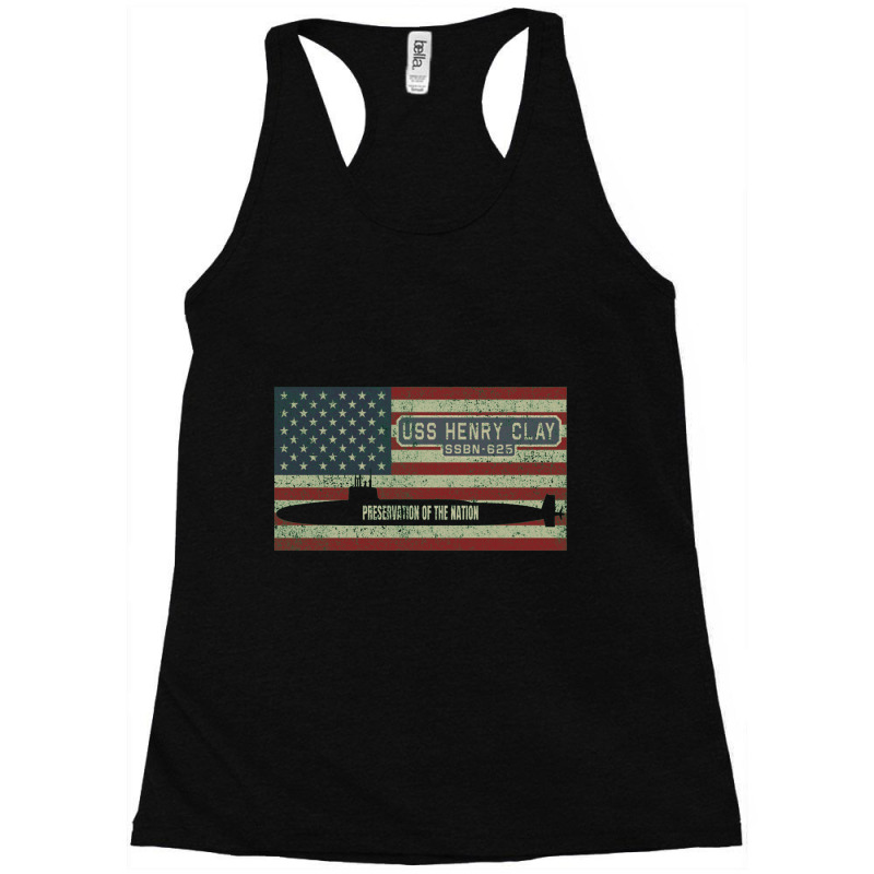 Uss Henry Clay Ssbn 625 Nuclear Ballistic Missile Submarine Vintage Racerback Tank by kudaponijengkulit | Artistshot