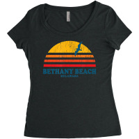 Bethany Beach Delaware De Vintage 70s Women's Triblend Scoop T-shirt | Artistshot