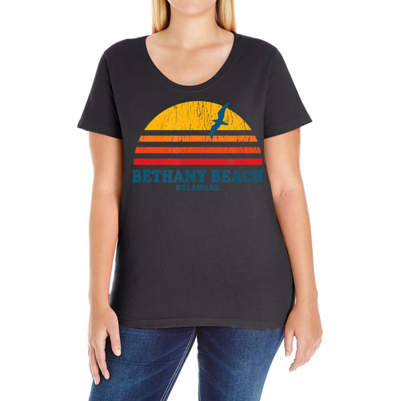 Bethany Beach Delaware De Vintage 70s Ladies Curvy T-shirt | Artistshot