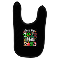 Goodbye 2022 Hello 2023 Cute Christmas Tee Baby Bibs | Artistshot