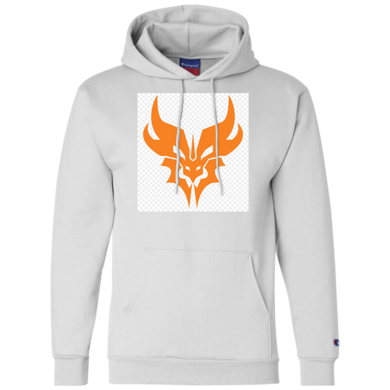 White champion 2024 hoodie orange logo