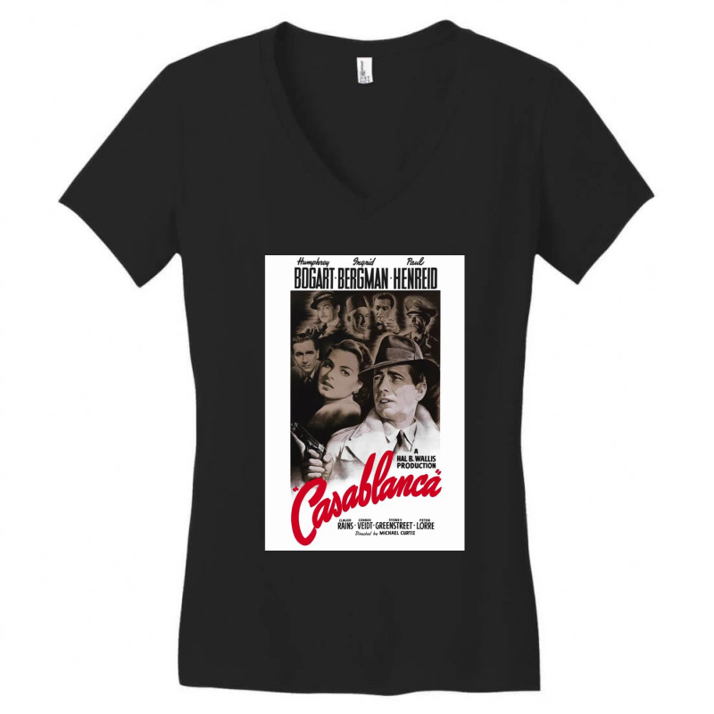 Bogart Women's V-Neck T-Shirt by GaryDustinKnutson | Artistshot