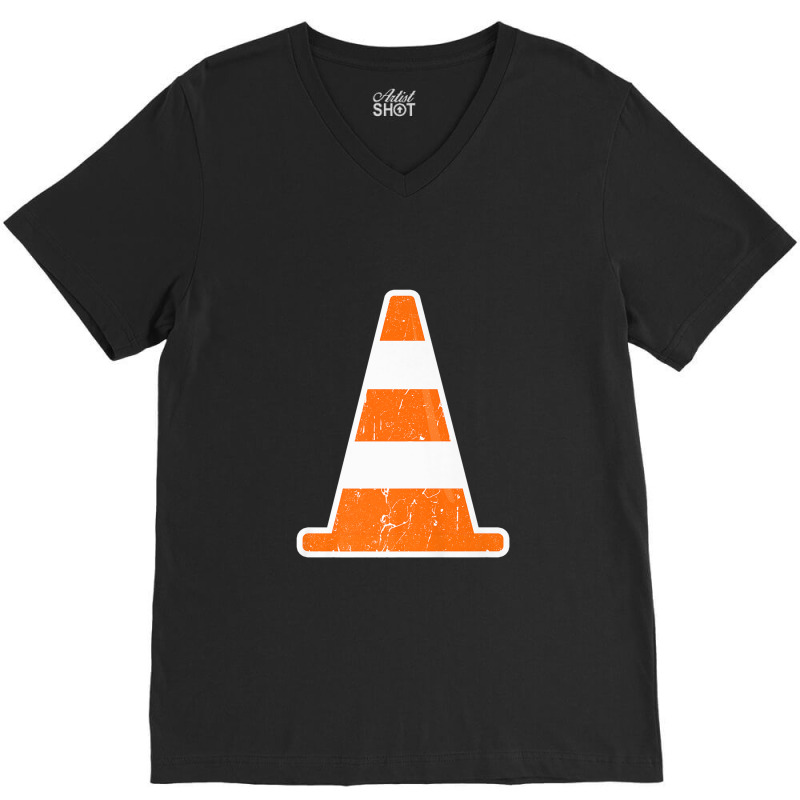 Traffic Cone  Traffic Cone Costume Shirt Premium V-Neck Tee by RobertRayColton | Artistshot