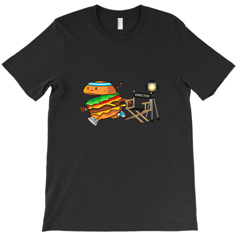 Production Runner Fun Burger Design T-shirt | Artistshot