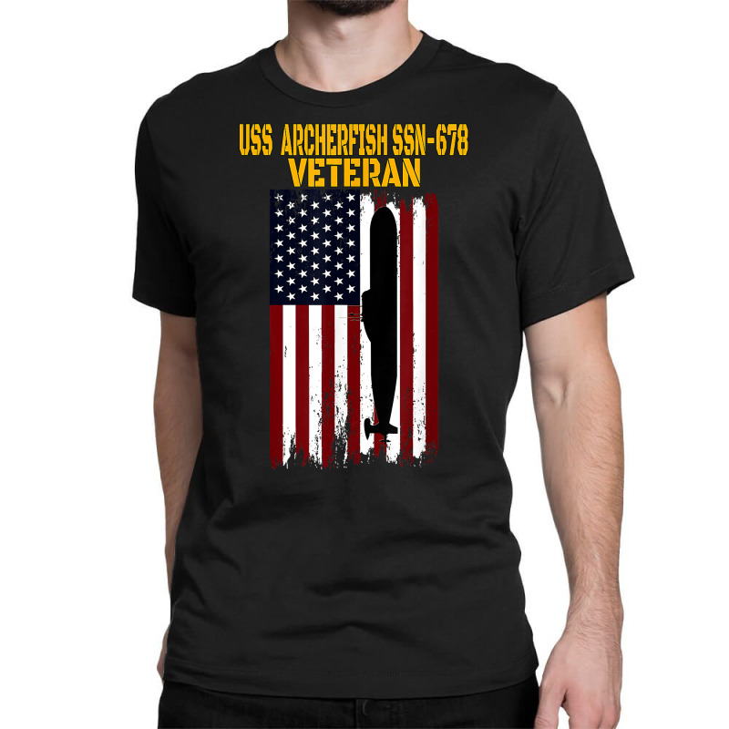 Uss Archerfish Ssn 678 Submarine Veterans Day Father's Day T Shirt Classic T-shirt | Artistshot