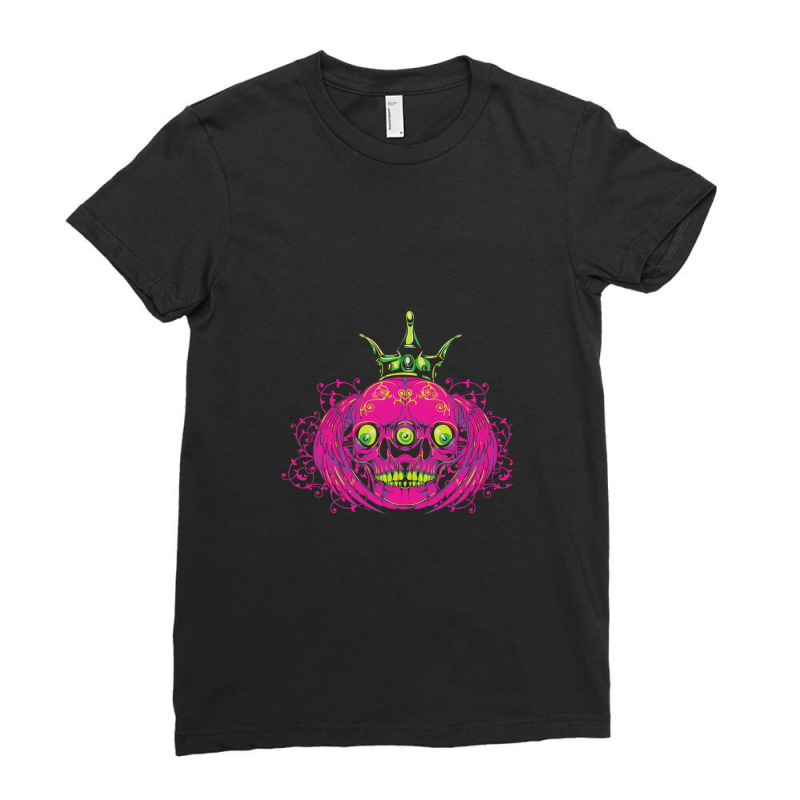 Rey Calavera Ladies Fitted T-Shirt by BeckyTeague | Artistshot