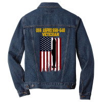 Uss Aspro Ssn 648 Submarine Veterans Day Father's Day Raglan Baseball Men Denim Jacket | Artistshot